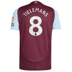 aston villa adidas home authentic shirt 2024-25 with tielemans 8 printing Collection | Official Aston Villa FC Gear Online