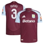 aston villa adidas home authentic shirt 2024-25 with tomás 3 cup printing Collection | Official Aston Villa FC Gear Online