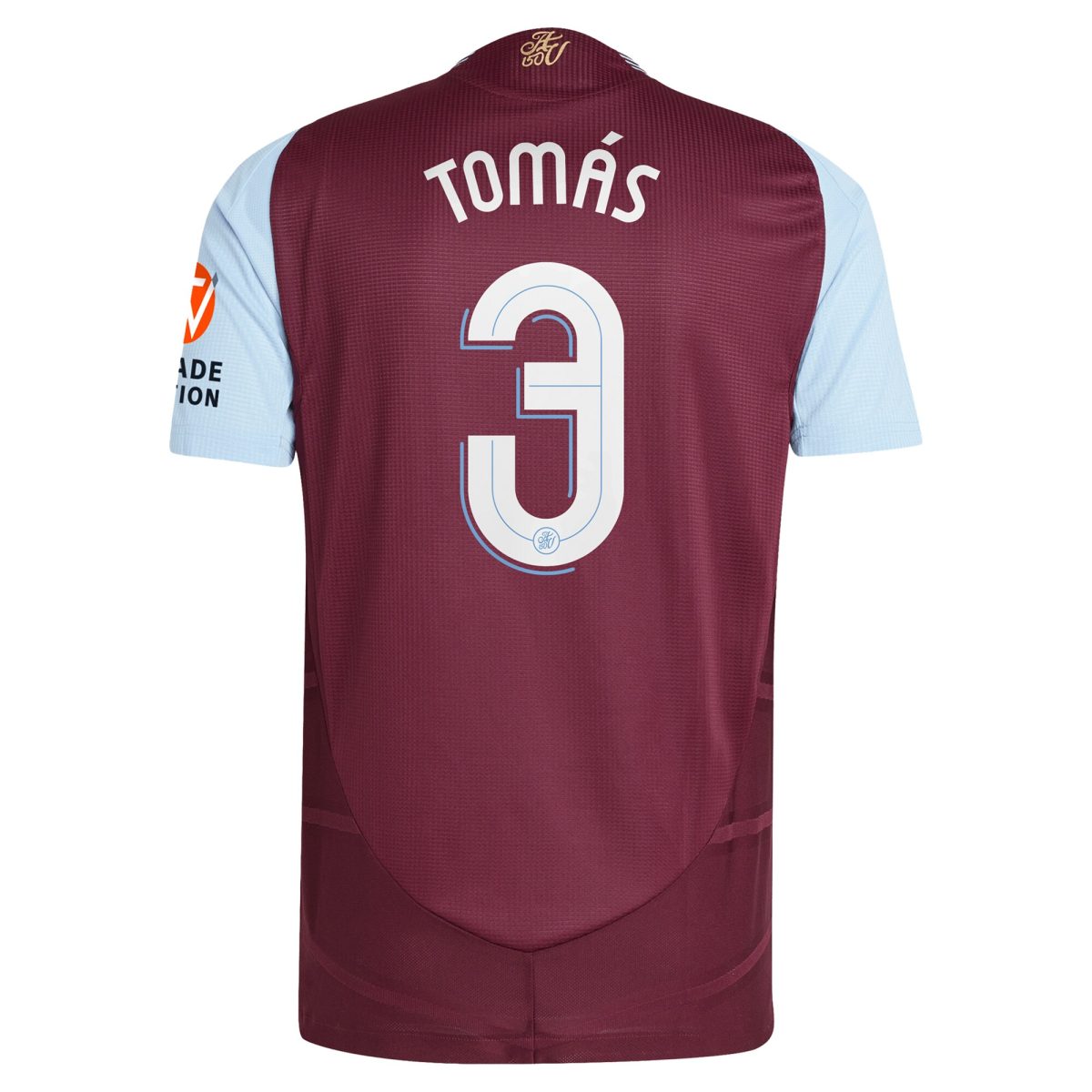 aston villa adidas home authentic shirt 2024-25 with tomás 3 cup printing Collection | Official Aston Villa FC Gear Online
