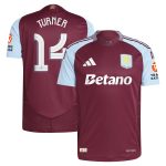 aston villa adidas home authentic shirt 2024-25 with turner 14 cup printing Collection | Official Aston Villa FC Gear Online