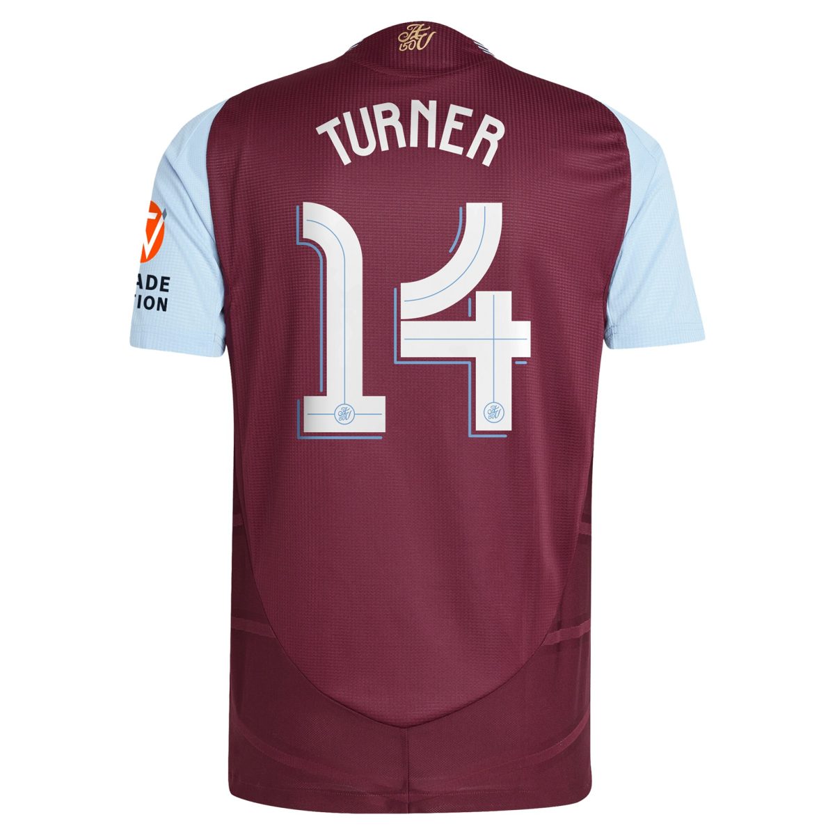aston villa adidas home authentic shirt 2024-25 with turner 14 cup printing Collection | Official Aston Villa FC Gear Online