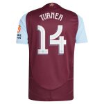 aston villa adidas home authentic shirt 2024-25 with turner 14 cup printing Collection | Official Aston Villa FC Gear Online