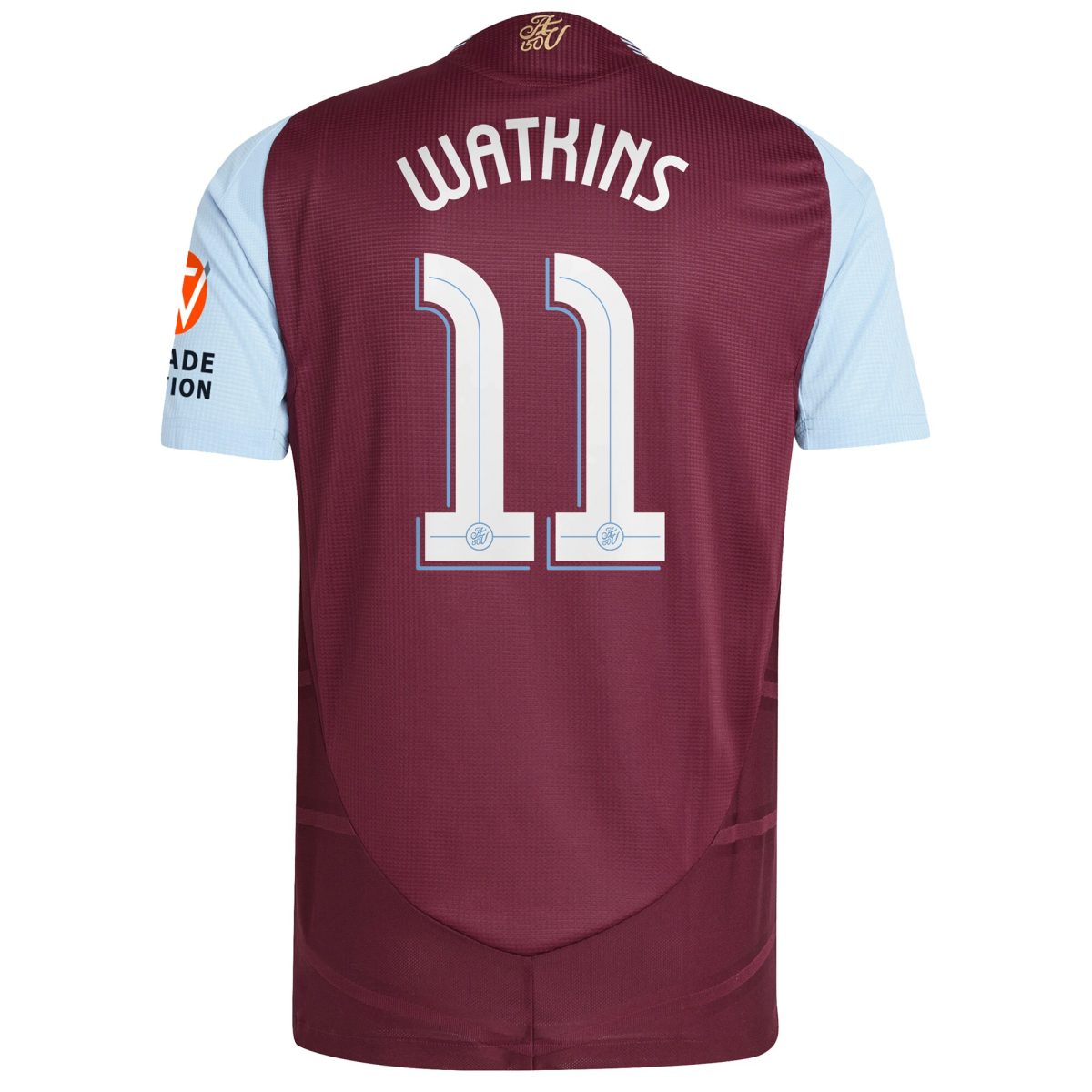 aston villa adidas home authentic shirt 2024-25 with watkins 11 cup printing Collection | Official Aston Villa FC Gear Online