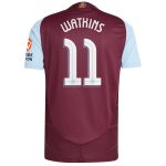 aston villa adidas home authentic shirt 2024-25 with watkins 11 cup printing Collection | Official Aston Villa FC Gear Online