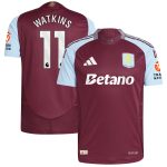 aston villa adidas home authentic shirt 2024-25 with watkins 11 printing Collection | Official Aston Villa FC Gear Online