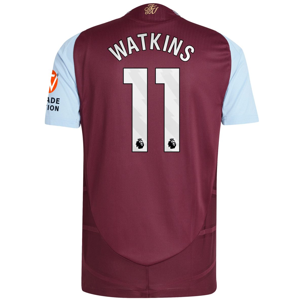 aston villa adidas home authentic shirt 2024-25 with watkins 11 printing Collection | Official Aston Villa FC Gear Online