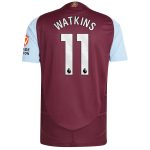 aston villa adidas home authentic shirt 2024-25 with watkins 11 printing Collection | Official Aston Villa FC Gear Online