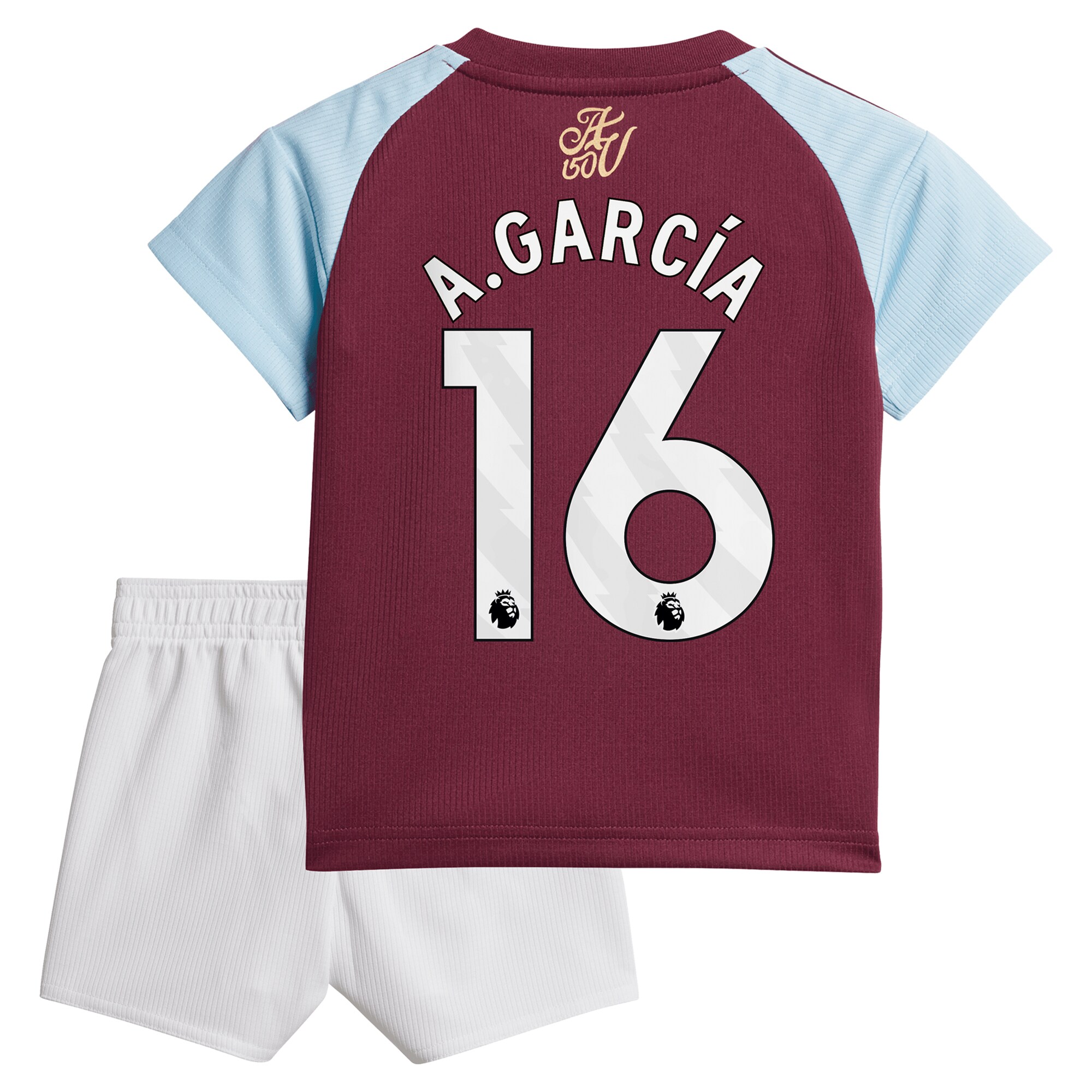 aston villa adidas home baby kit 2024-25 with a.garcía 16 printing Collection | Official Aston Villa FC Gear Online