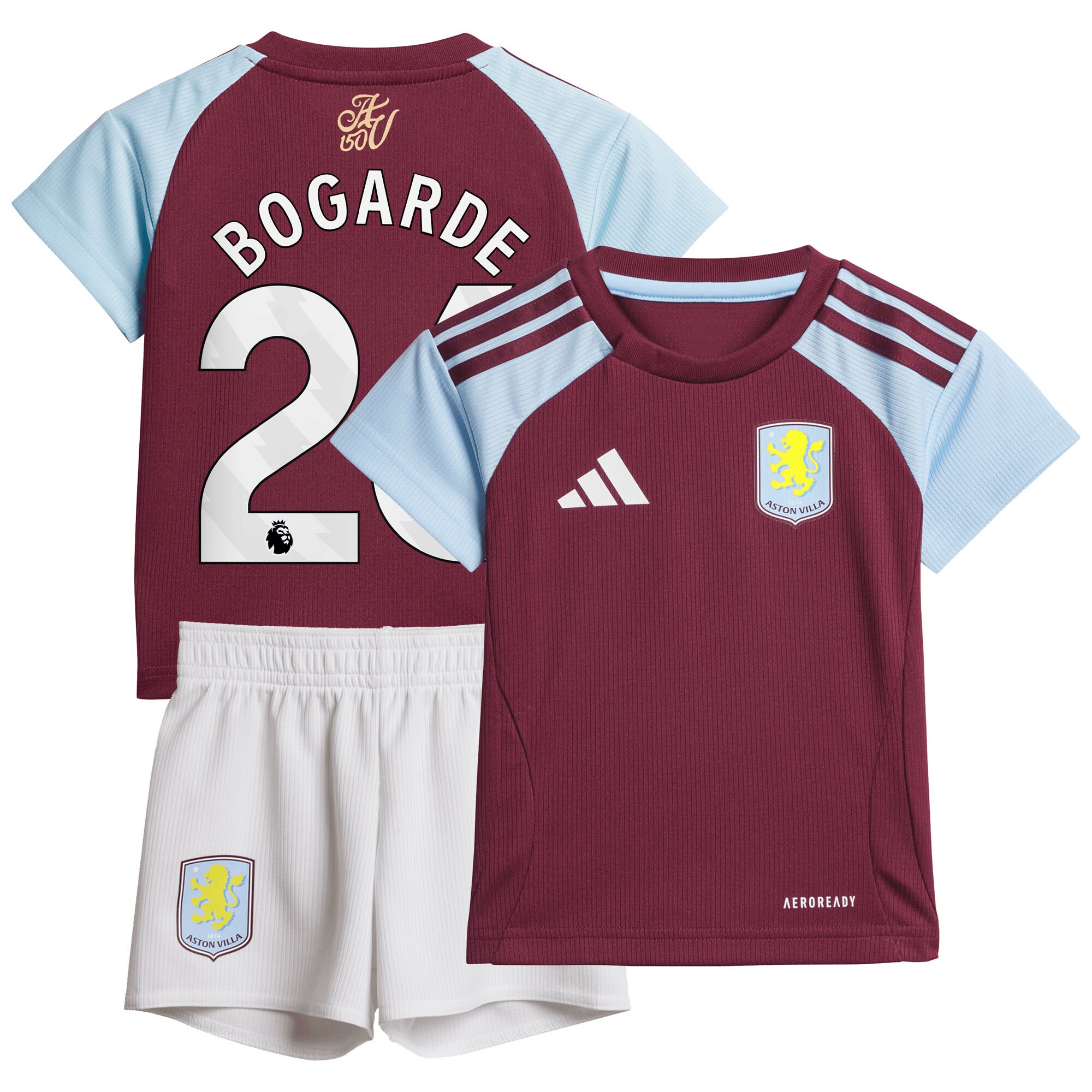 aston villa adidas home baby kit 2024-25 with bogarde 26 printing Collection | Official Aston Villa FC Gear Online