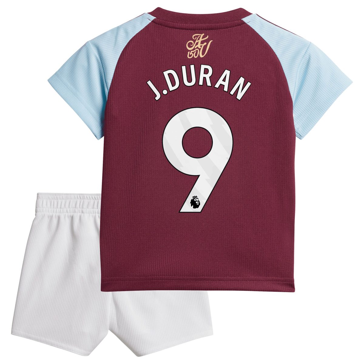 aston villa adidas home baby kit 2024-25 with j.duran 9 printing Collection | Official Aston Villa FC Gear Online