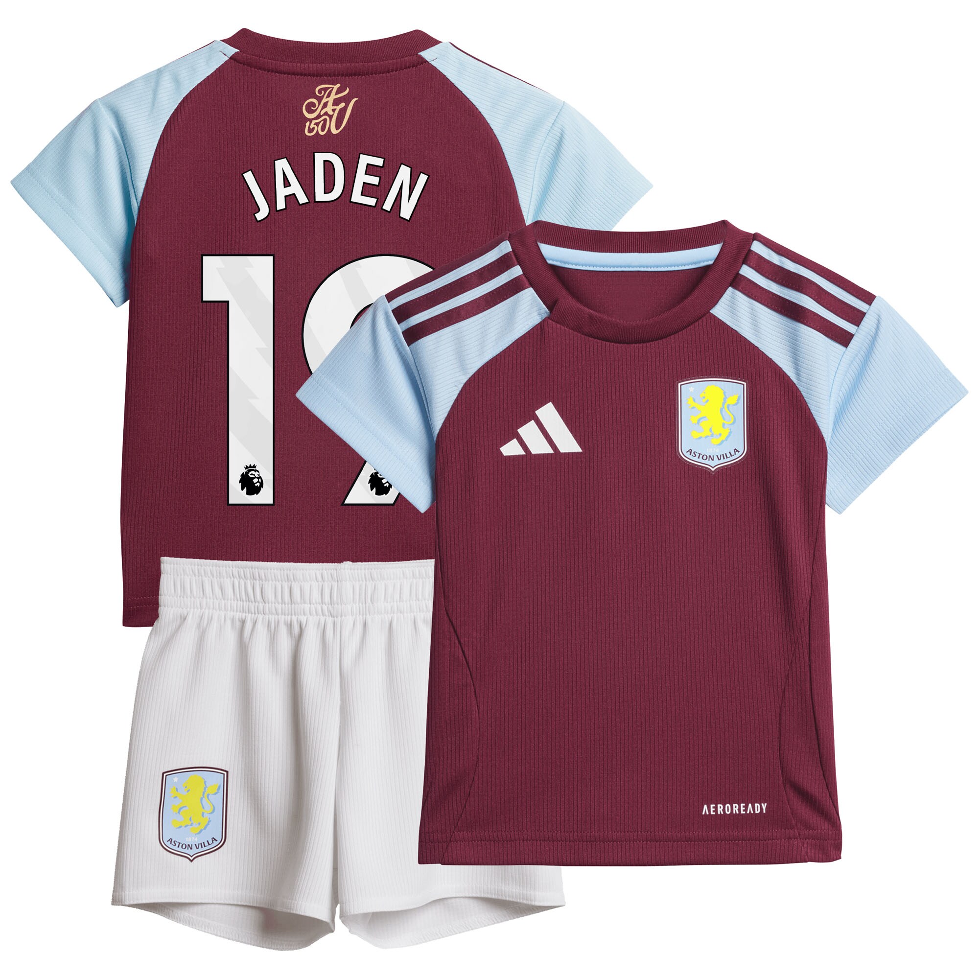 aston villa adidas home baby kit 2024-25 with jaden 19 printing Collection | Official Aston Villa FC Gear Online
