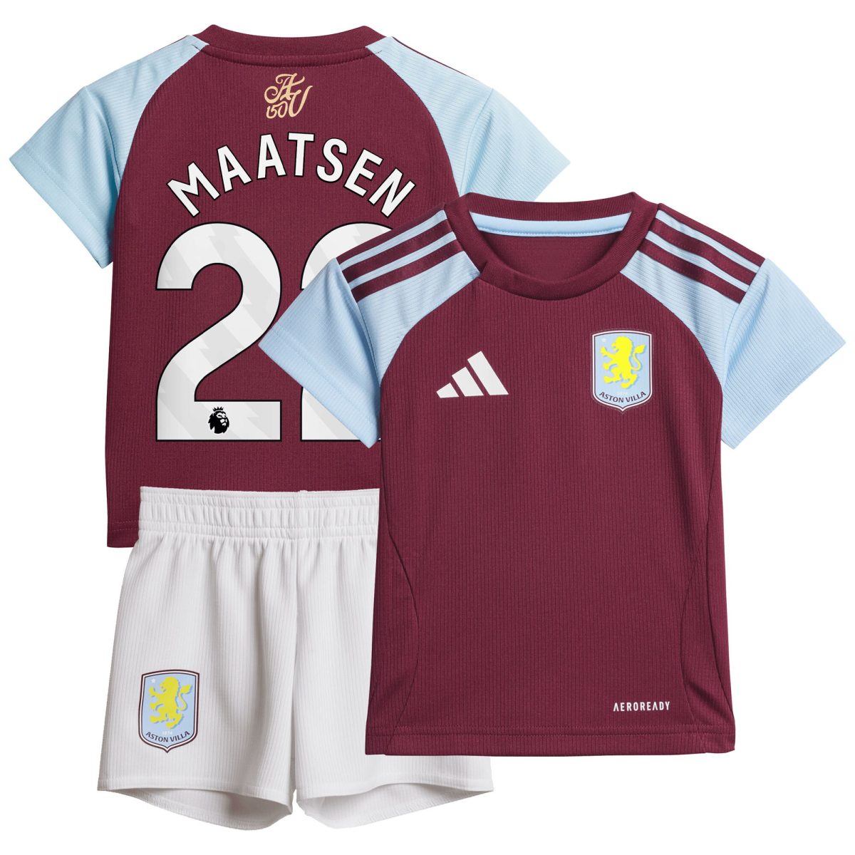 aston villa adidas home baby kit 2024-25 with maatsen 22 printing Collection | Official Aston Villa FC Gear Online