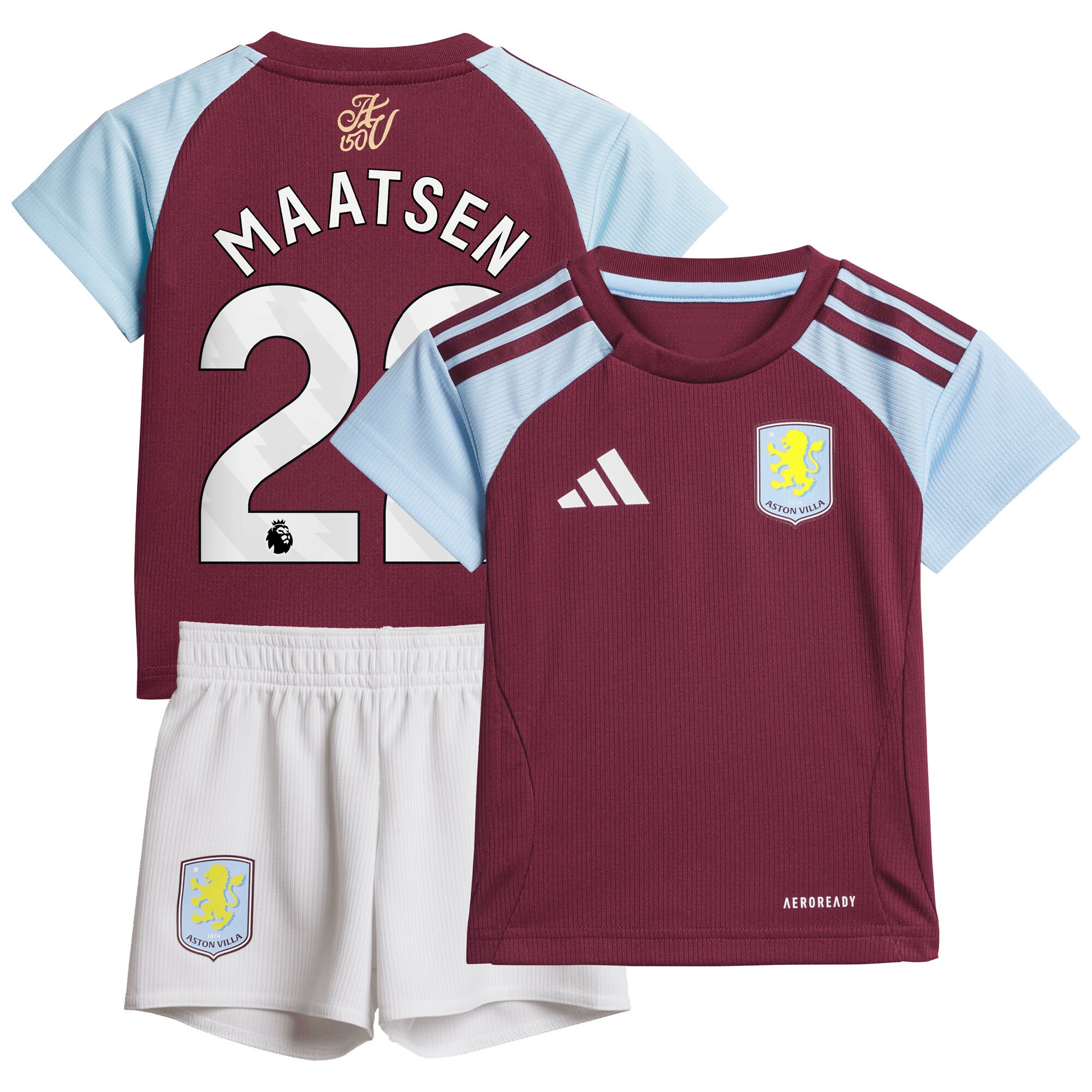 aston villa adidas home baby kit 2024-25 with maatsen 22 printing Collection | Official Aston Villa FC Gear Online