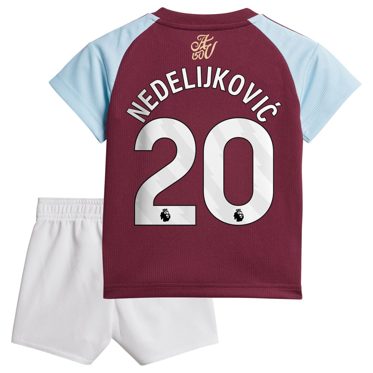 aston villa adidas home baby kit 2024-25 with nedeljković 20 printing Collection | Official Aston Villa FC Gear Online