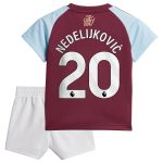 aston villa adidas home baby kit 2024-25 with nedeljković 20 printing Collection | Official Aston Villa FC Gear Online