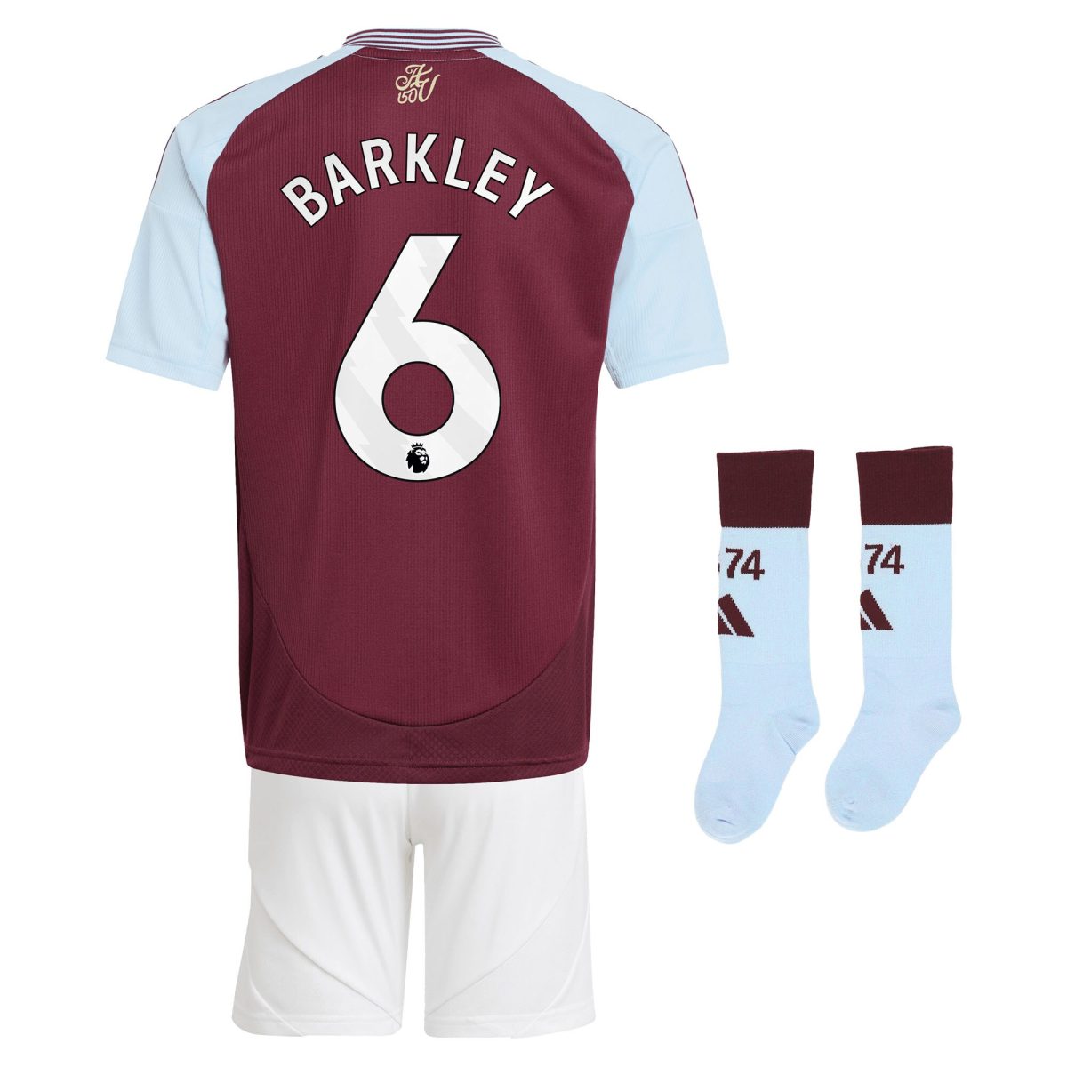 aston villa adidas home mini kit 2024-25 with barkley 6 printing Collection | Official Aston Villa FC Gear Online
