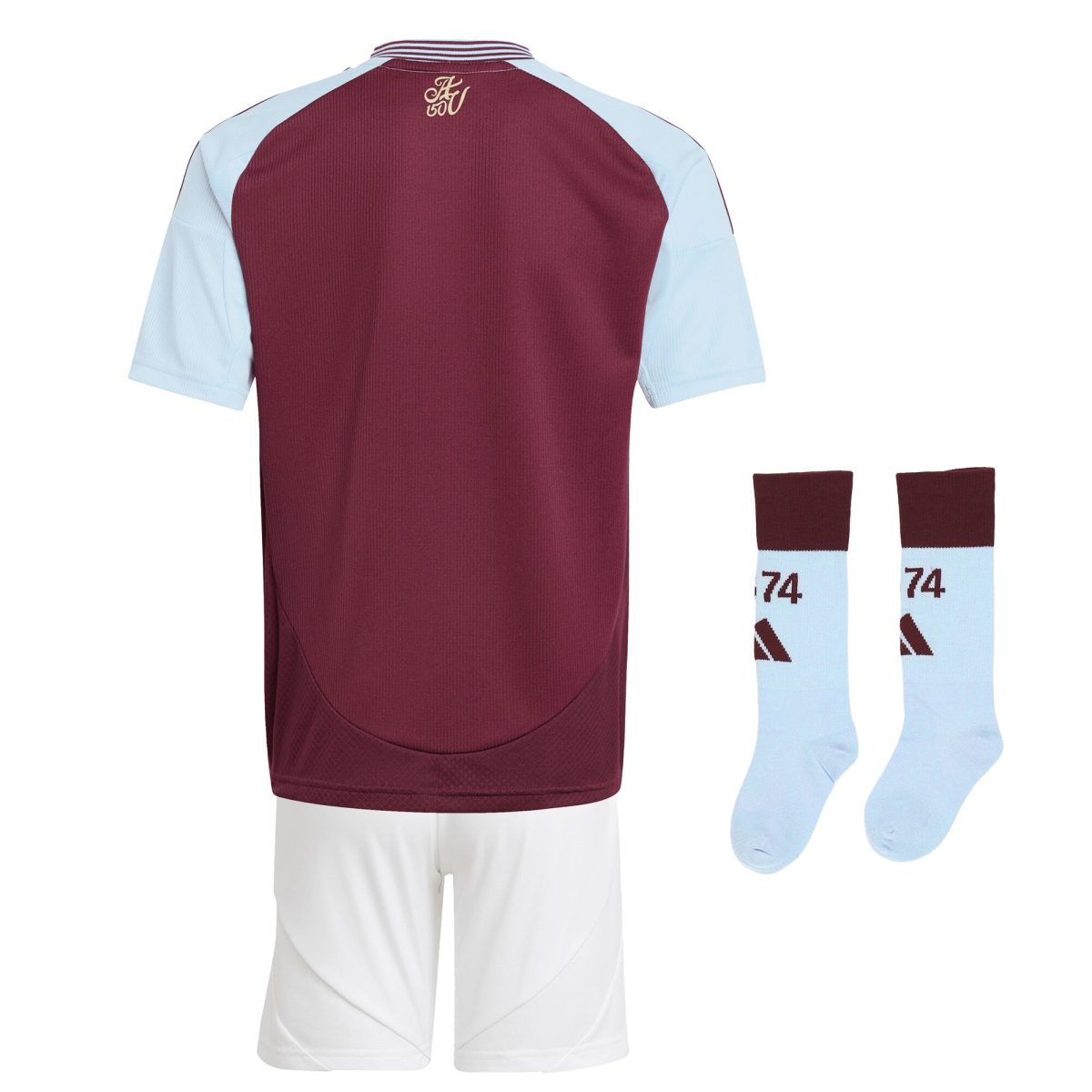 aston villa adidas home mini kit 2024-25 with custom printing Collection | Official Aston Villa FC Gear Online