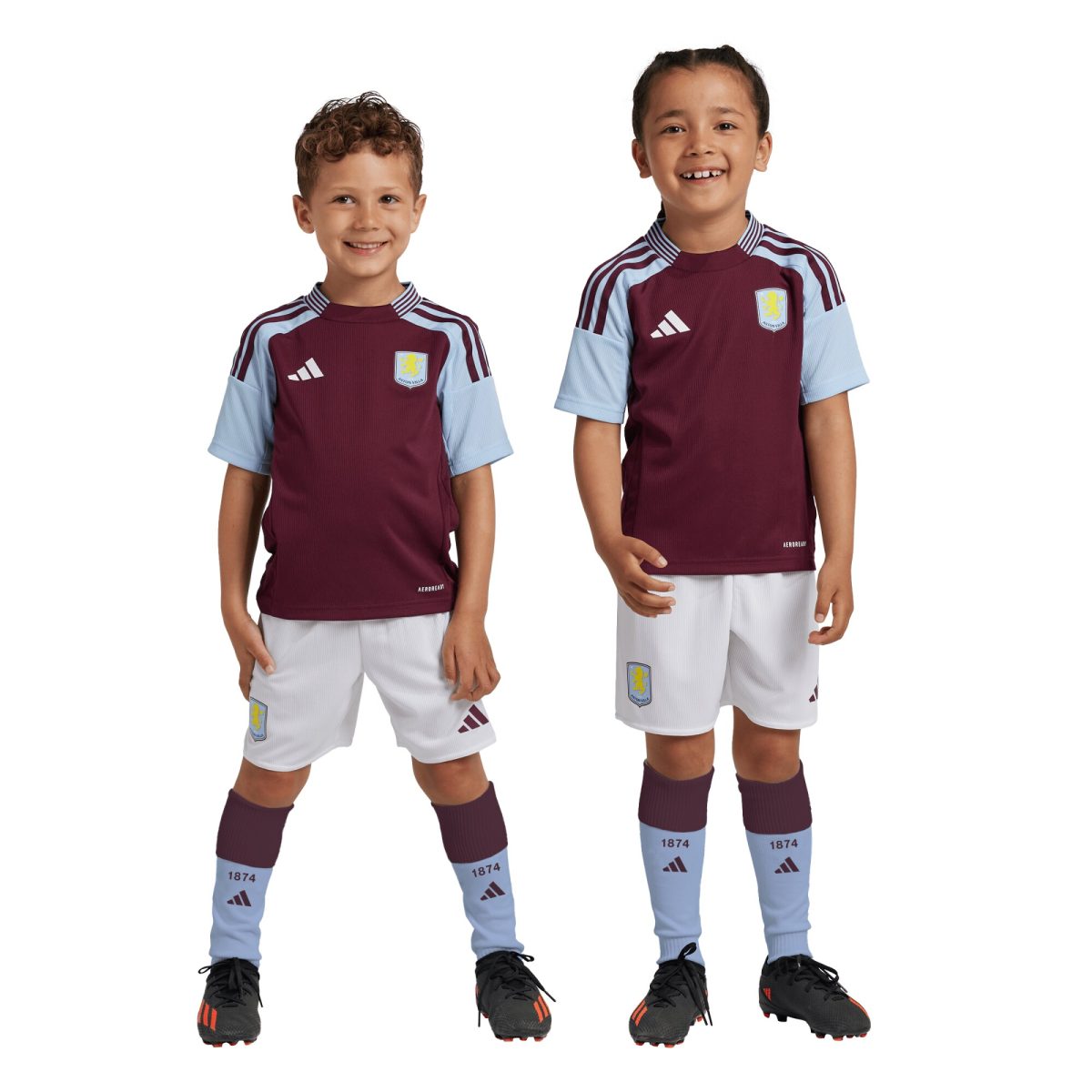 aston villa adidas home mini kit 2024-25 with custom printing Collection | Official Aston Villa FC Gear Online