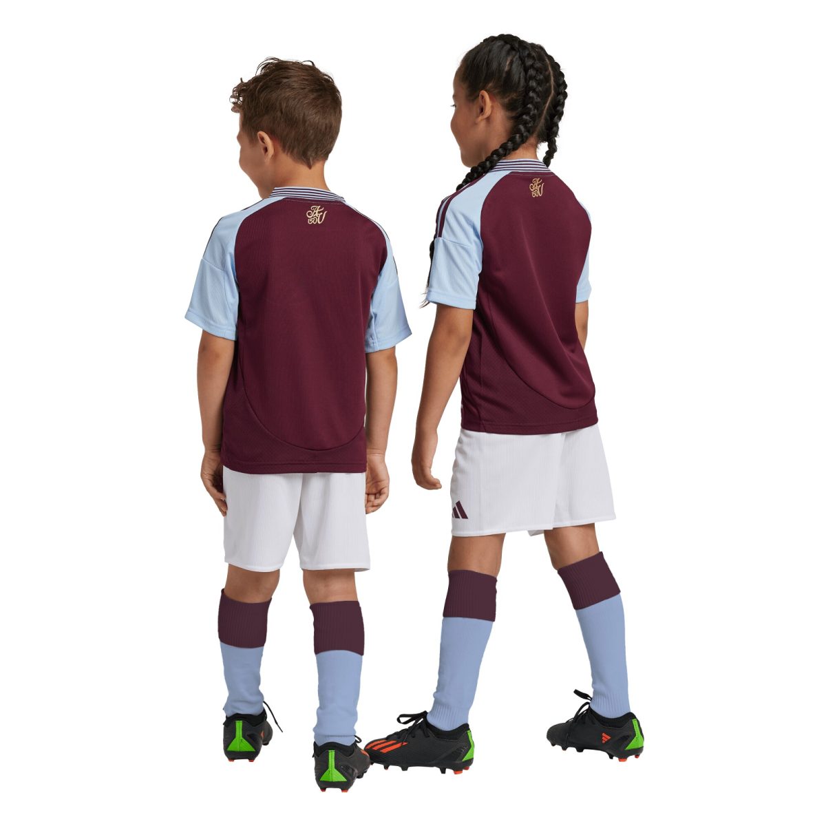 aston villa adidas home mini kit 2024-25 with custom printing Collection | Official Aston Villa FC Gear Online