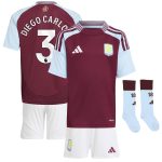 aston villa adidas home mini kit 2024-25 with diego carlos 3 printing Collection | Official Aston Villa FC Gear Online