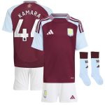 aston villa adidas home mini kit 2024-25 with kamara 44 printing Collection | Official Aston Villa FC Gear Online