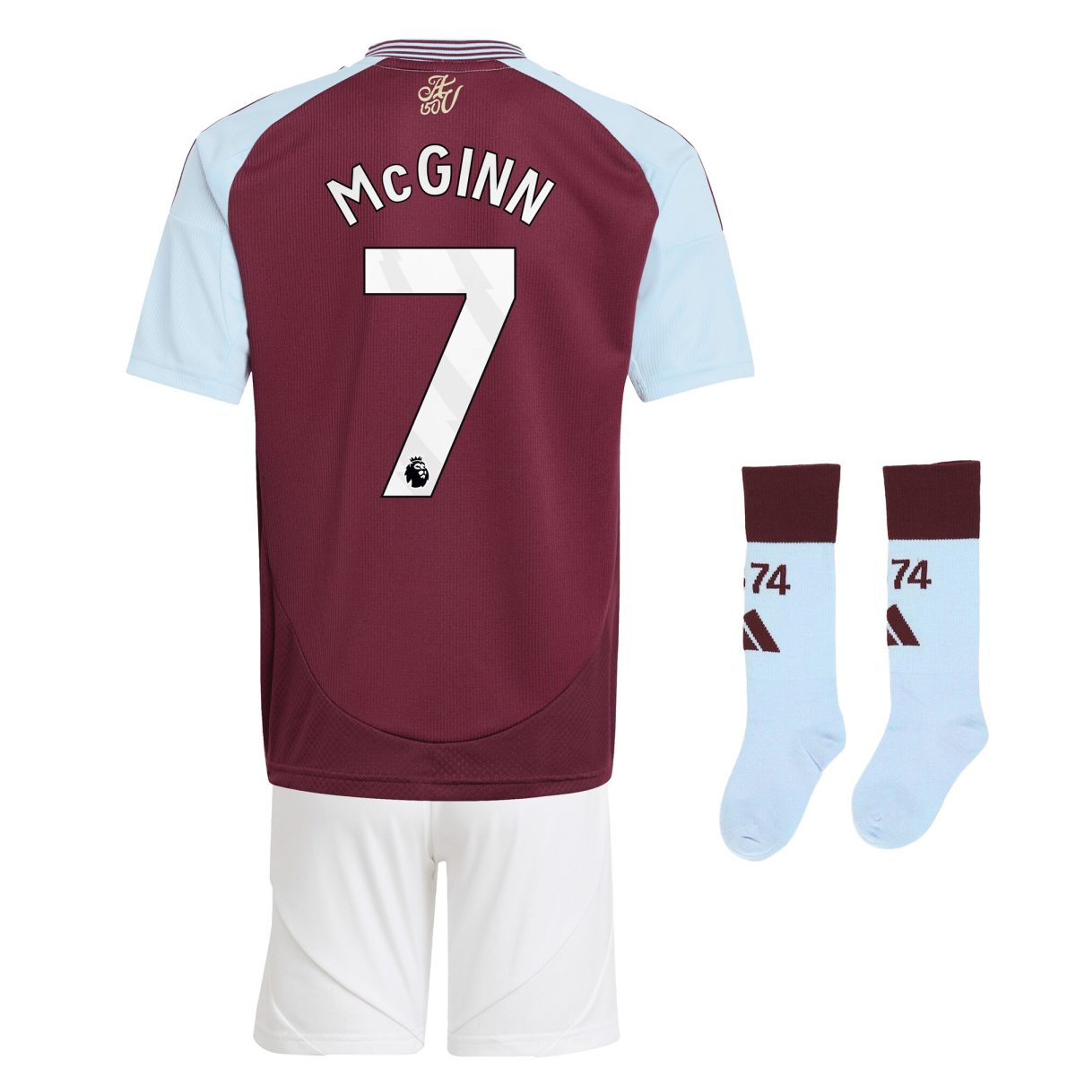 aston villa adidas home mini kit 2024-25 with mcginn 7 printing Collection | Official Aston Villa FC Gear Online