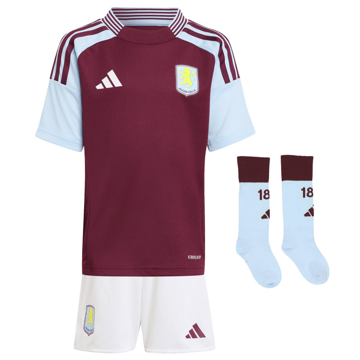 aston villa adidas home mini kit 2024-25 with watkins 11 printing Collection | Official Aston Villa FC Gear Online