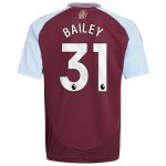 aston villa adidas home shirt 2024-25 – kids with bailey 31 printing Collection | Official Aston Villa FC Gear Online