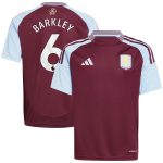 aston villa adidas home shirt 2024-25 – kids with barkley 6 printing Collection | Official Aston Villa FC Gear Online