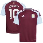 aston villa adidas home shirt 2024-25 – kids with buendia 10 printing Collection | Official Aston Villa FC Gear Online