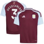 aston villa adidas home shirt 2024-25 – kids with diego carlos 3 printing Collection | Official Aston Villa FC Gear Online