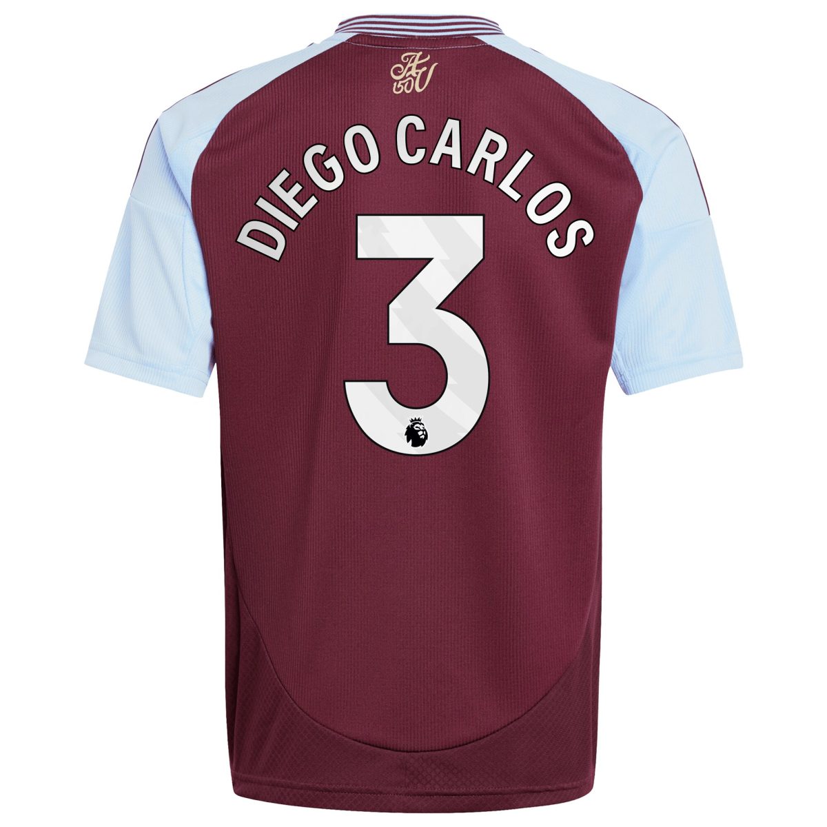 aston villa adidas home shirt 2024-25 – kids with diego carlos 3 printing Collection | Official Aston Villa FC Gear Online