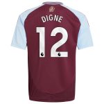 aston villa adidas home shirt 2024-25 – kids with digne 12 printing Collection | Official Aston Villa FC Gear Online