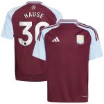 aston villa adidas home shirt 2024-25 – kids with hause 30 printing Collection | Official Aston Villa FC Gear Online