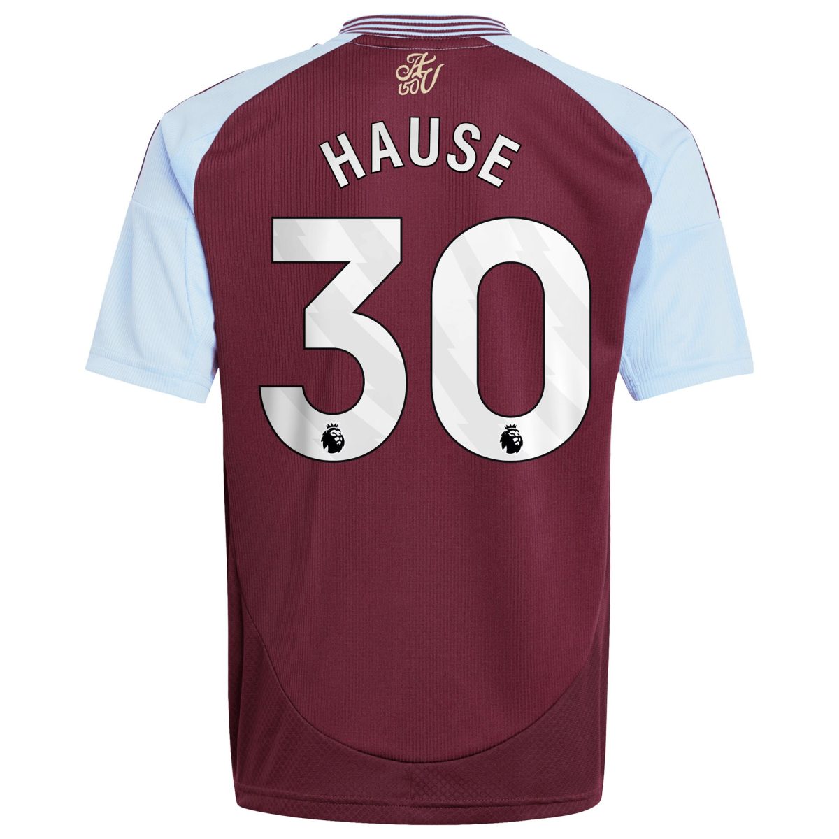aston villa adidas home shirt 2024-25 – kids with hause 30 printing Collection | Official Aston Villa FC Gear Online