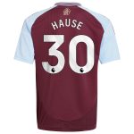 aston villa adidas home shirt 2024-25 – kids with hause 30 printing Collection | Official Aston Villa FC Gear Online
