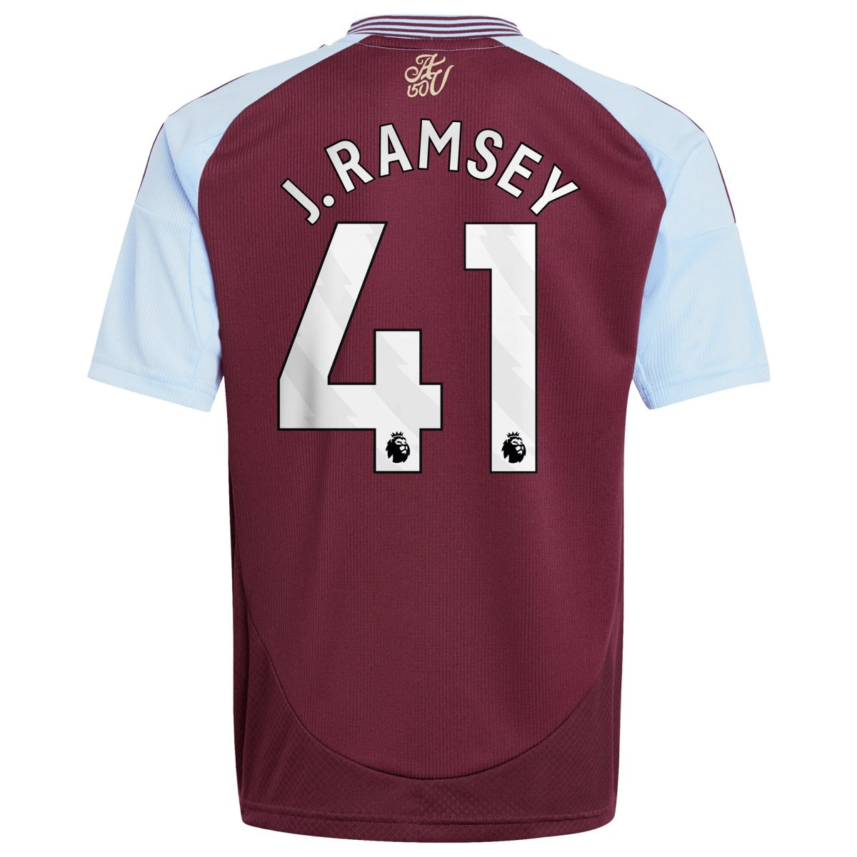 aston villa adidas home shirt 2024-25 – kids with j. ramsey 41 printing Collection | Official Aston Villa FC Gear Online