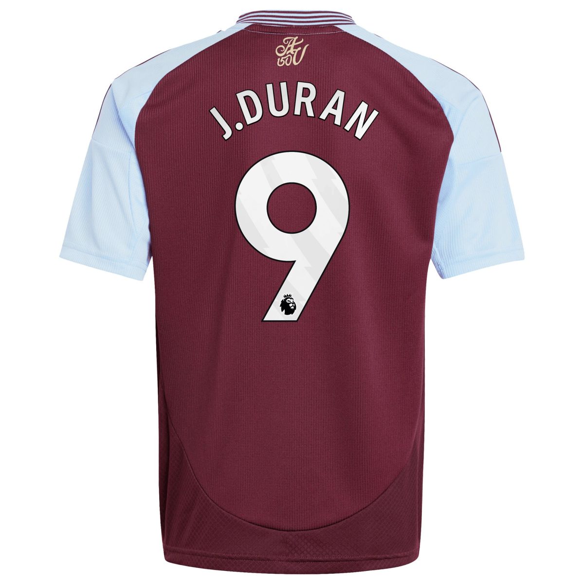 aston villa adidas home shirt 2024-25 – kids with j.duran 9 printing Collection | Official Aston Villa FC Gear Online