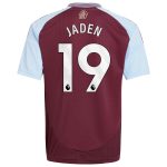 aston villa adidas home shirt 2024-25 – kids with jaden 19 printing Collection | Official Aston Villa FC Gear Online