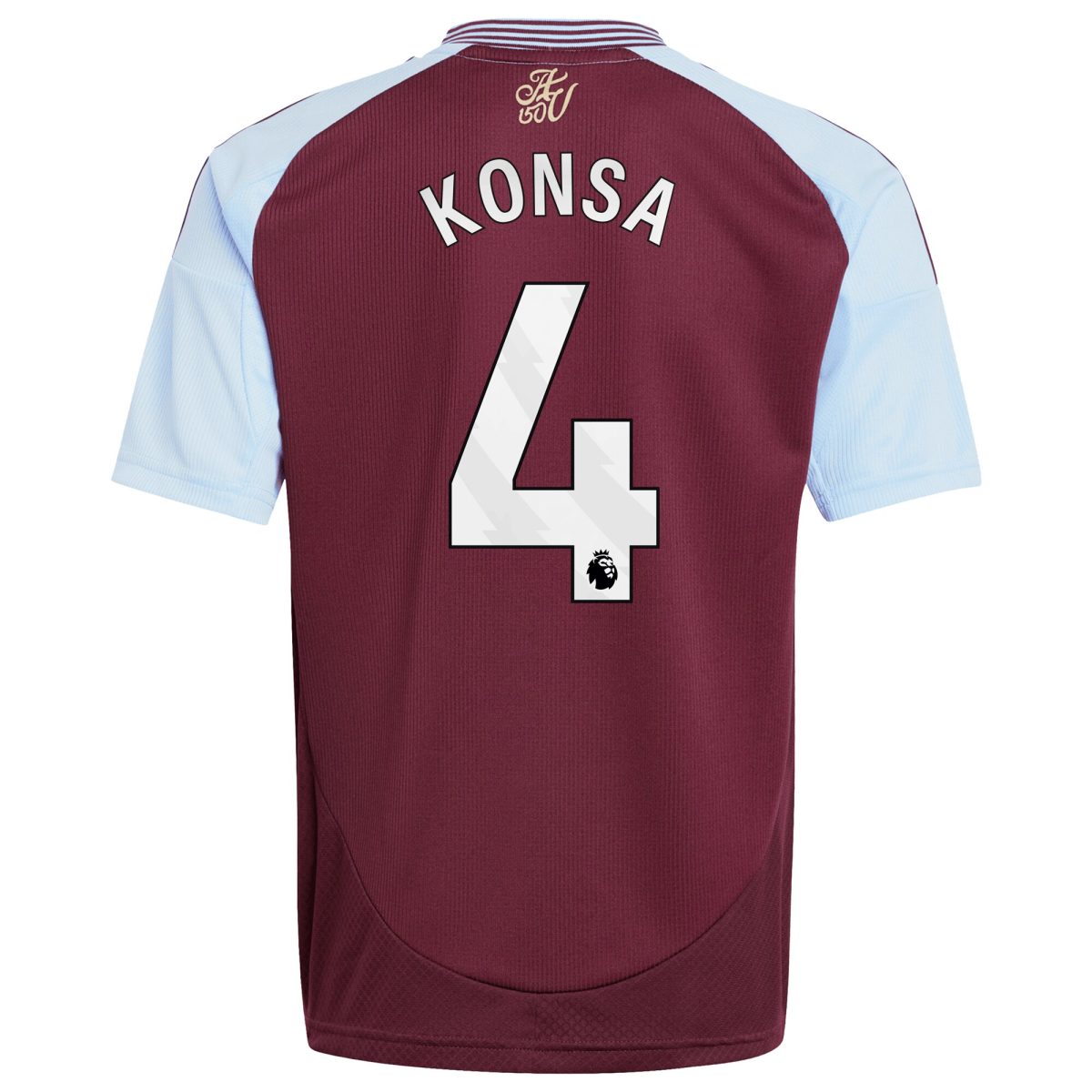 aston villa adidas home shirt 2024-25 – kids with konsa 4 printing Collection | Official Aston Villa FC Gear Online