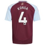aston villa adidas home shirt 2024-25 – kids with konsa 4 printing Collection | Official Aston Villa FC Gear Online