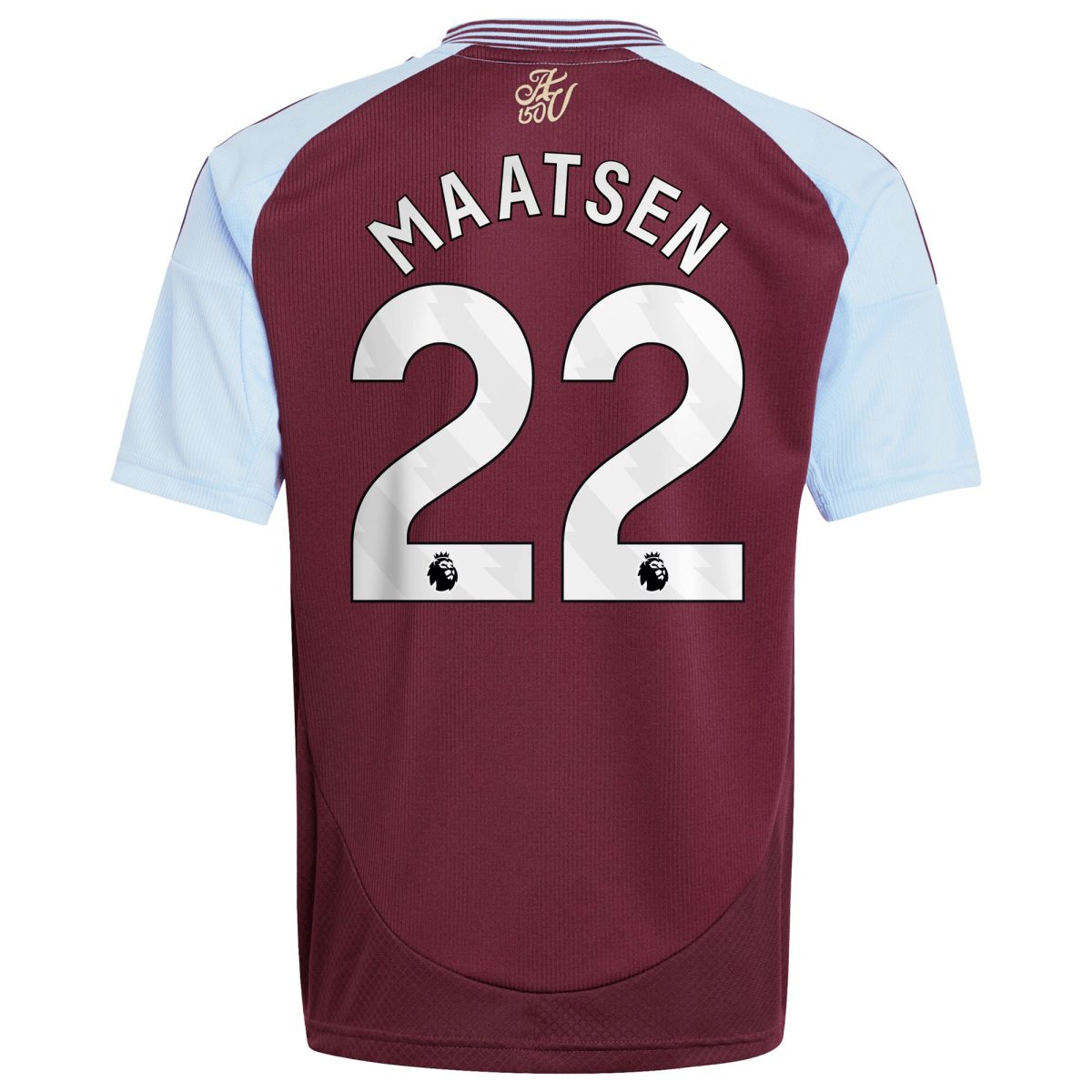 aston villa adidas home shirt 2024-25 – kids with maatsen 22 printing Collection | Official Aston Villa FC Gear Online