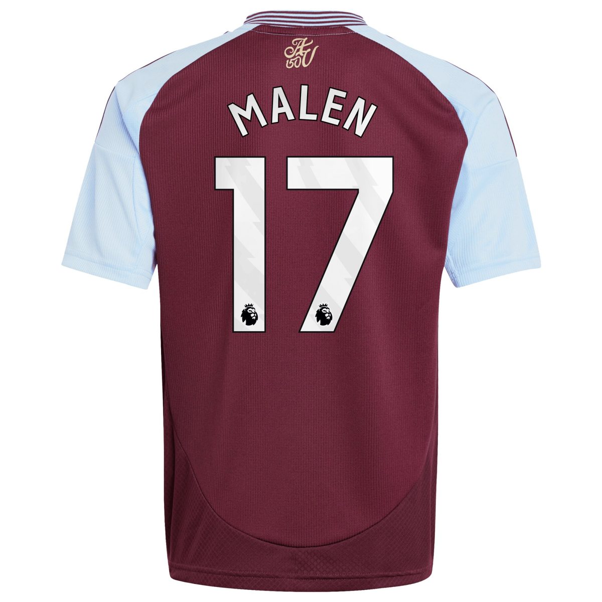 aston villa adidas home shirt 2024-25 – kids with malen 17 printing Collection | Official Aston Villa FC Gear Online