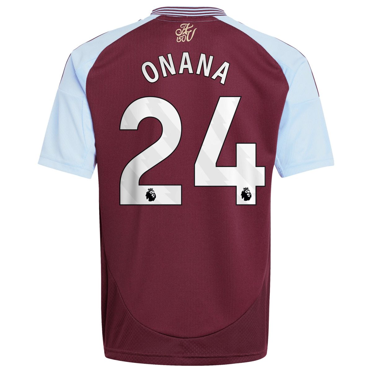aston villa adidas home shirt 2024-25 – kids with onana 24 printing Collection | Official Aston Villa FC Gear Online