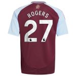 aston villa adidas home shirt 2024-25 – kids with rogers 27 printing Collection | Official Aston Villa FC Gear Online