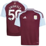 aston villa adidas home shirt 2024-25 – kids with swinkels 50 printing Collection | Official Aston Villa FC Gear Online