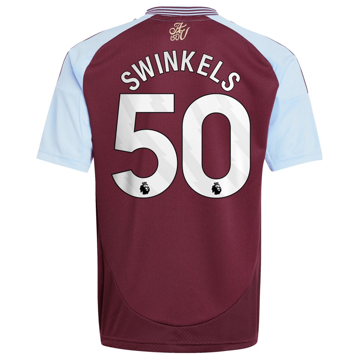 aston villa adidas home shirt 2024-25 – kids with swinkels 50 printing Collection | Official Aston Villa FC Gear Online
