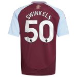 aston villa adidas home shirt 2024-25 – kids with swinkels 50 printing Collection | Official Aston Villa FC Gear Online
