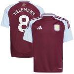 aston villa adidas home shirt 2024-25 – kids with tielemans 8 printing Collection | Official Aston Villa FC Gear Online