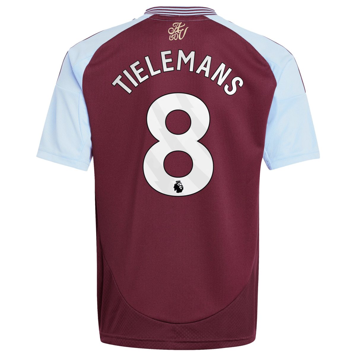 aston villa adidas home shirt 2024-25 – kids with tielemans 8 printing Collection | Official Aston Villa FC Gear Online